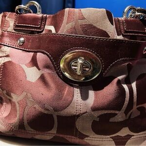 Beautiful Coach Penelope Optic Berry Signature Satchel Bag E1169-F17140